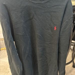 Polo black Red stitch